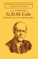 G.D.H.Cole: an Intellectual Biography