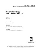 Color Hard Copy and Graphic Arts IV