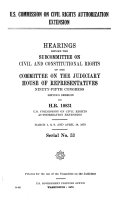 U.S. Commission on Civil Rights Authorization Extension