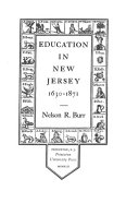 Education in New Jersey, 1630-1871