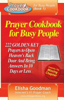 Prayer Cookbook for Busy People  Book 1  Book