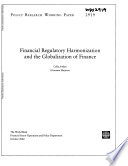 Financial Regulatory Harmonization and the Globalization of Finance
