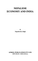 Nepalese Economy and India Book