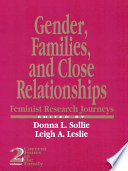 Gender  Families and Close Relationships