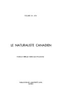Le Naturaliste canadien