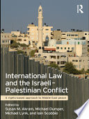 International Law And The Israeli Palestinian Conflict