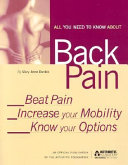 All You Need to Know about Back Pain