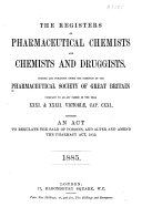 The Register of Pharmaceutical Chemists and Chemists and Druggists...