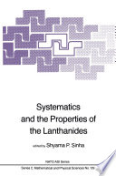 Systematics and the Properties of the Lanthanides Book