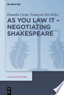 As You Law It   Negotiating Shakespeare