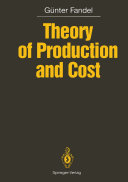 Theory of Production and Cost