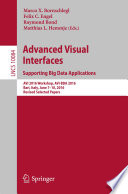 Advanced Visual Interfaces  Supporting Big Data Applications Book