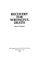 Recovery for Wrongful Death Book