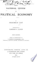The National System of Political Economy Book