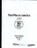 Who s Who in America 2003