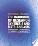 The Handbook of Research Synthesis and Meta Analysis