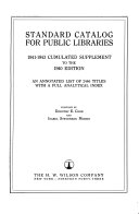 Standard Catalog for Public Libraries