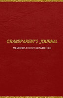 Grandparent s Journal Memories for My Grandchild
