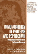 Immunobiology of Proteins and Peptides VIII