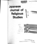 Japanese Journal of Religious Studies