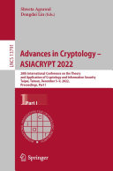 Advances in Cryptology – ASIACRYPT 2022