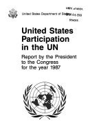 U S  Participation in the UN