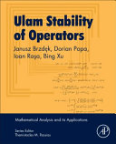Ulam Stability of Operators Book