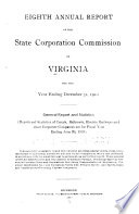 Annual Report of the State Corporation Commission of Virginia