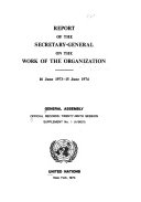 Official Records of the     Session of the General Assembly