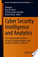 Cyber Security Intelligence and Analytics Book