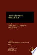 Neutron Scattering Book