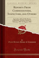 Reports From Commissioners Inspectors And Others Vol 17 Of 27