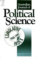 Australian Journal Of Political Science