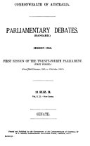 Parliamentary Debates (Hansard).