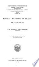 Spirit Leveling in Texas 1896 to 1915 Inclusive