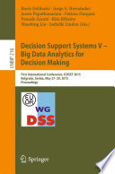Decision Support Systems V     Big Data Analytics for Decision Making Book