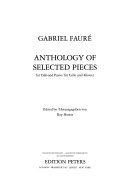 Anthology of selected pieces for cello and piano