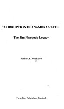 Corruption in Anambra State Book