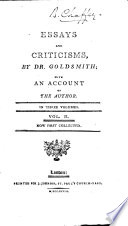Essays and Criticisms, by Dr. Goldsmith;