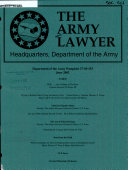 The Army Lawyer