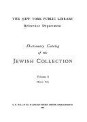 Dictionary Catalog of the Jewish Collection