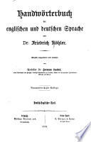 Handwoerterbuch der englischen und deutschen Sprache