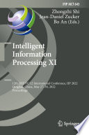 Intelligent Information Processing XI Book PDF