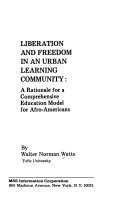Liberation and Freedom in an Urban Learning Community
