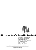 City Worker's Family Budget: Pricing, Procedures, Specifications, and Averge Prices