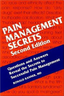 Pain Management Secrets Book