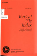 Vertical File Index