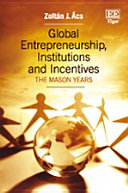 Global Entrepreneurship  Institutions and Incentives