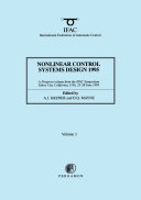 Nonlinear Control Systems Design 1995