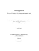 Design Automation for Physical Synthesis of VLSI Circuits and FPGAs